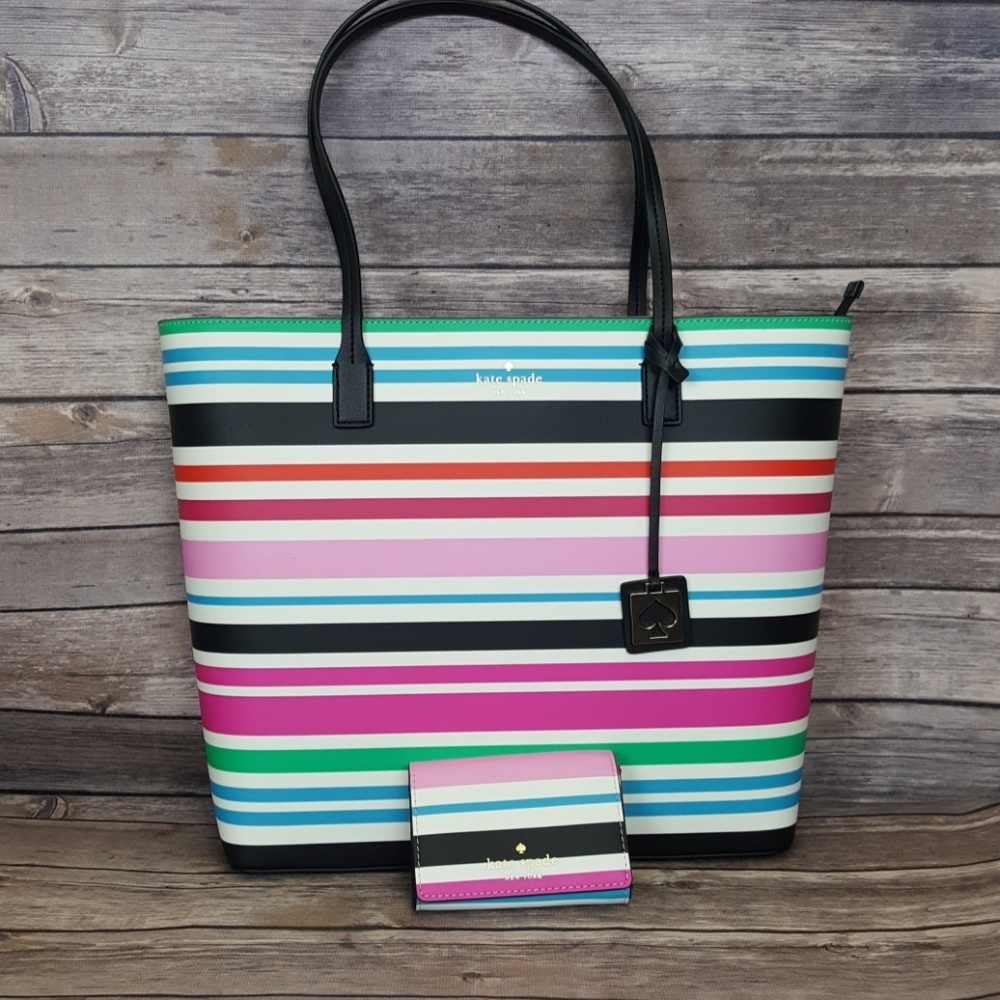 NEW Kate Spade Karla Beech Street Tote and Wallet